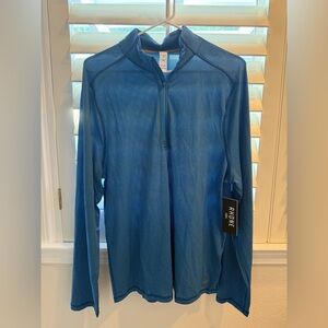 Rhone Men’s Vibrant Blue Glacier 1/4 Zip Knit Pullover NWT $118 Large